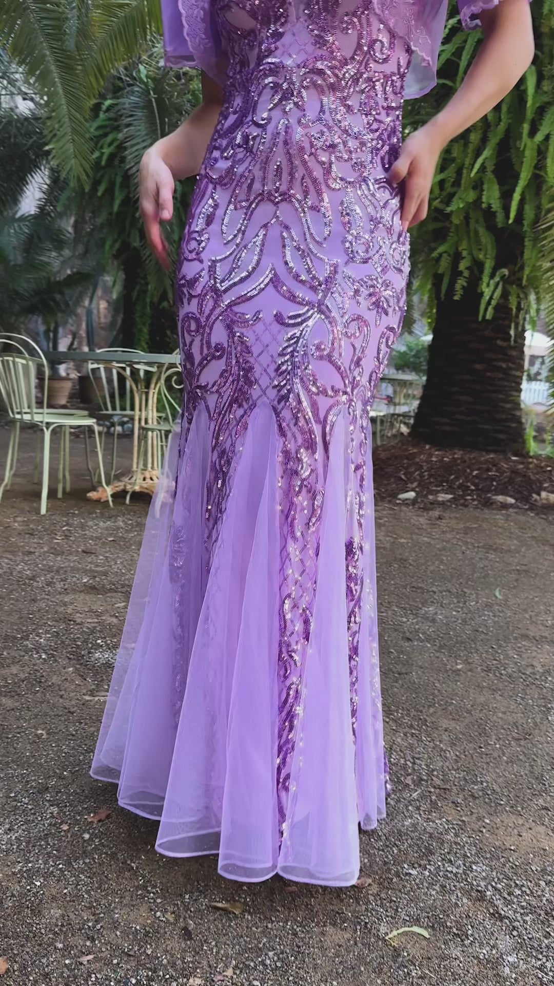 Sofia Mestiza Dress (Lilac Purple)