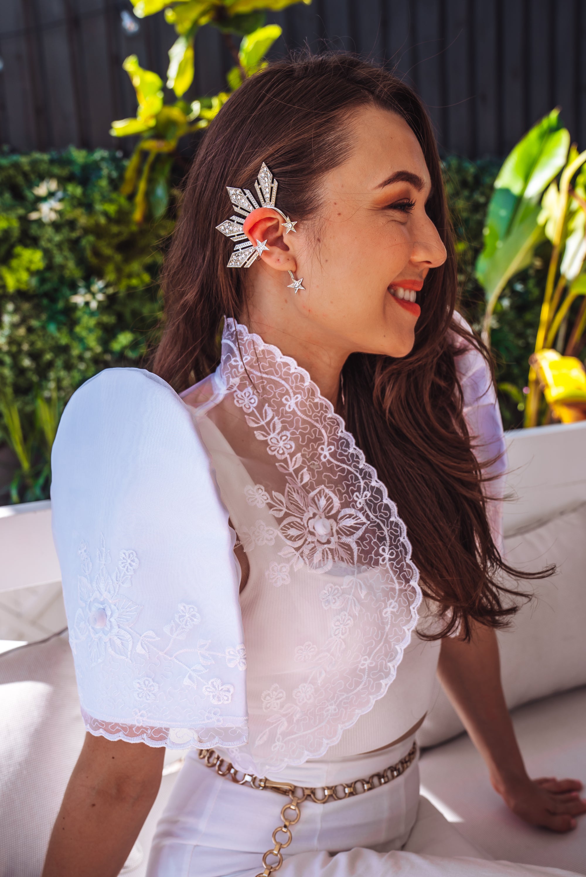 Catriona 'Sun and Stars' Ear Cuff (Silver | Glam)