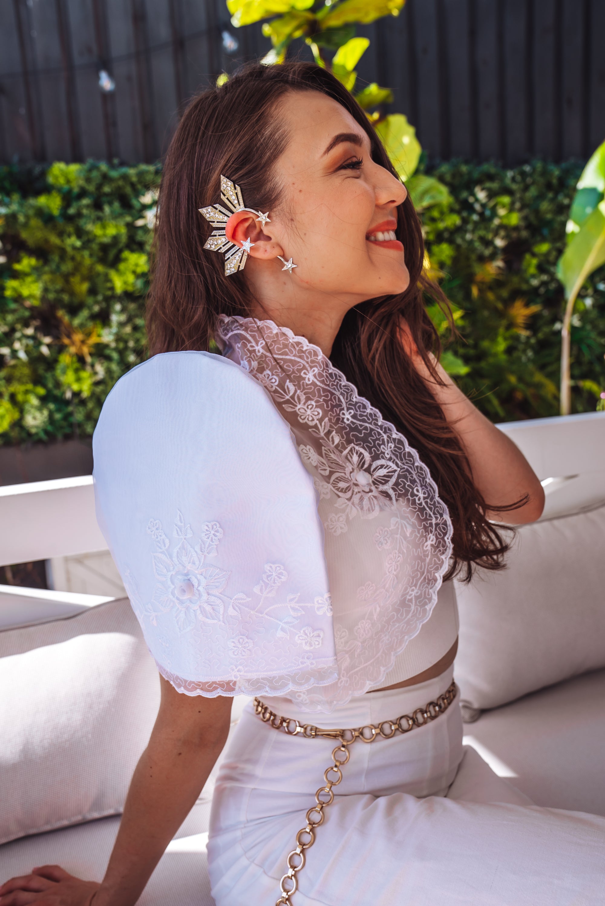 Catriona 'Sun and Stars' Ear Cuff (Silver | Glam)
