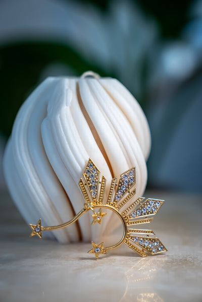 Catriona 'Sun and Stars' Ear Cuff (Gold | Glam)
