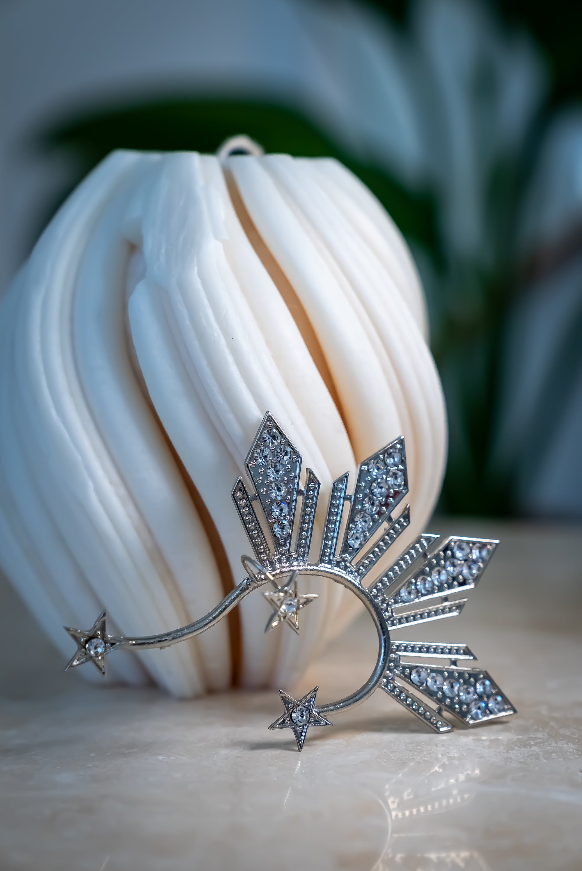 Catriona 'Sun and Stars' Ear Cuff (Silver | Glam)